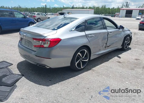 2020 Honda Accord Sport из США, поврежденный, VIN 1HGCV1F37LA151696